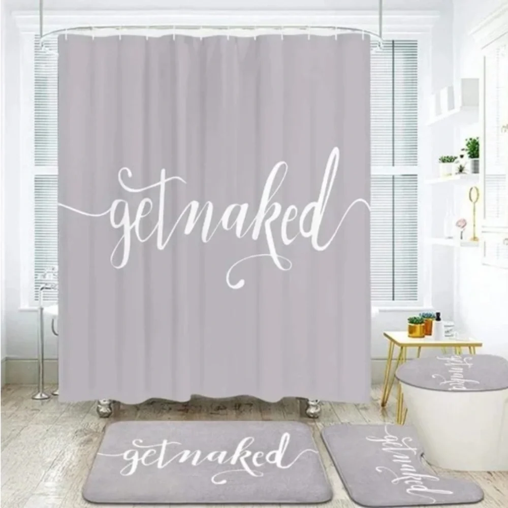 shower curtain, get naked